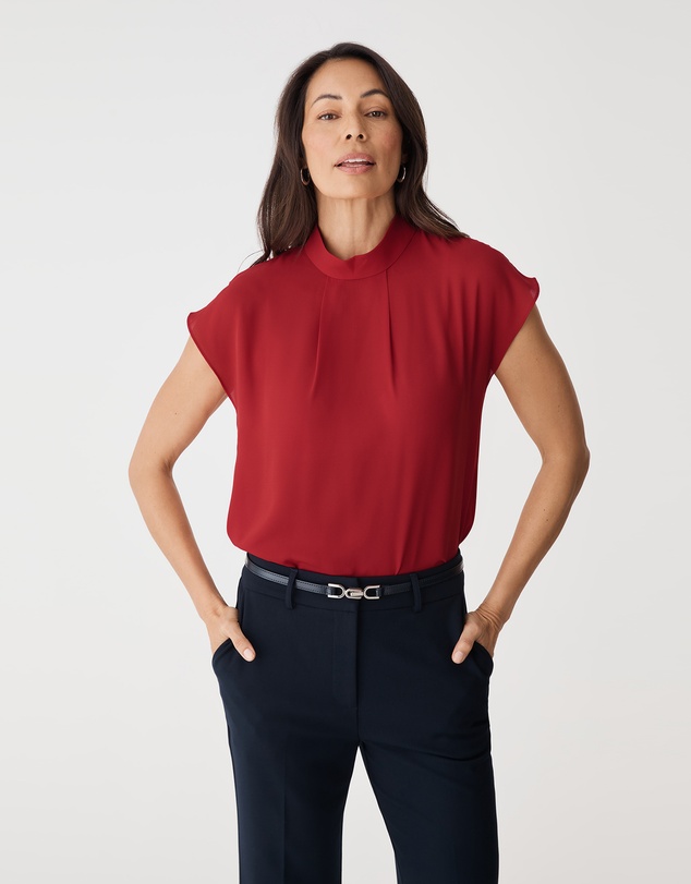 Forcast - Tiara High Neck Shell Top