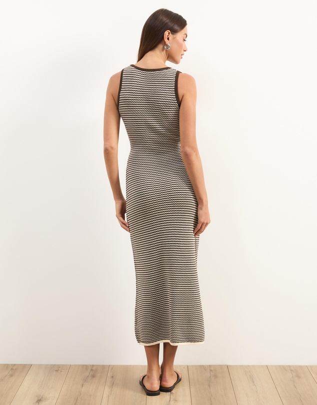 Atmos&Here - Juni Sleeveless Stripe Knit Dress