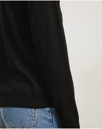 Atmos&Here - Riva Off Shoulder Fine Knit Top With Long Batwing Sleeve