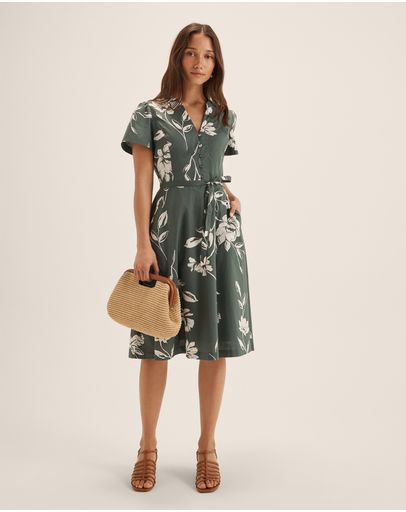 GREEN/IVORY