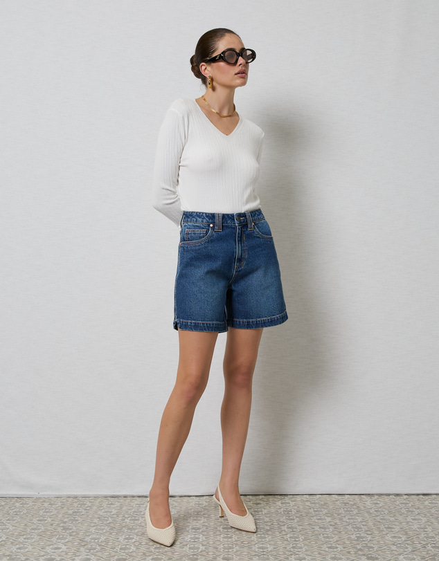 DRICOPER DENIM - Zola Long Denim Shorts