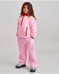 Sonnie - Lini Fleece - Baby Pink/ Red