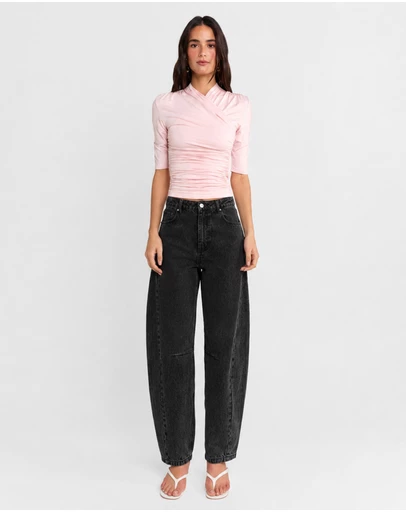 Madison The Label - Cora Barrel Jeans