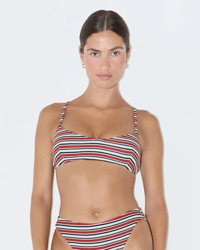 Zulu & Zephyr - Bold Stripe Towelling Bralette Top