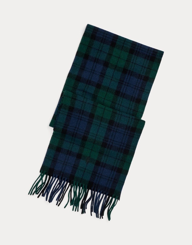 Polo Ralph Lauren - Plaid Fringe Wool Scarf