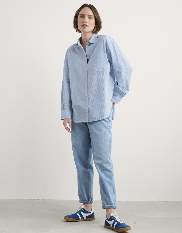 Seasalt - Seasalt Cornwall Blue Sea Path Shirt