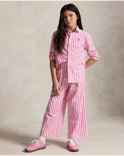 Polo Ralph Lauren - Striped Cotton Poplin Boxy Shirt - Teens