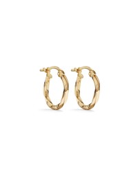 Michael Hill - Square Twist Hoop Earrings in 10kt Yellow Gold