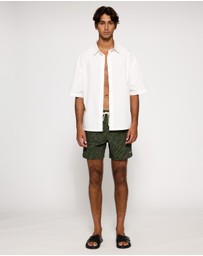 Assembly Label - Palm Print Swim Shorts