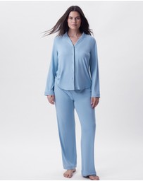 Bras N Things - Emilia Long Sleeve Top - Light Blue