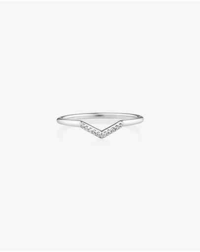 Michael Hill - Arrow Ring with Diamonds in Sterling Silver