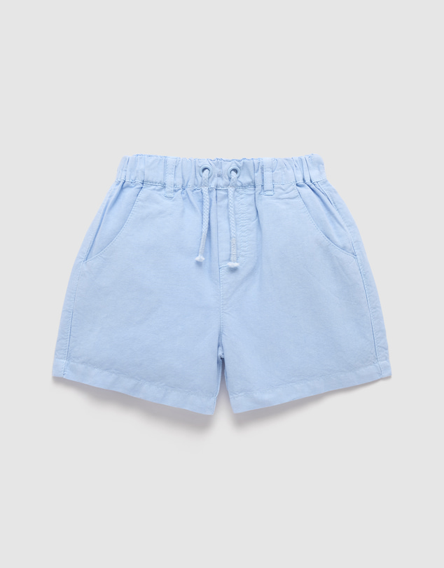 Purebaby - Linen Blend Pull on Shorts-Kids-Babies