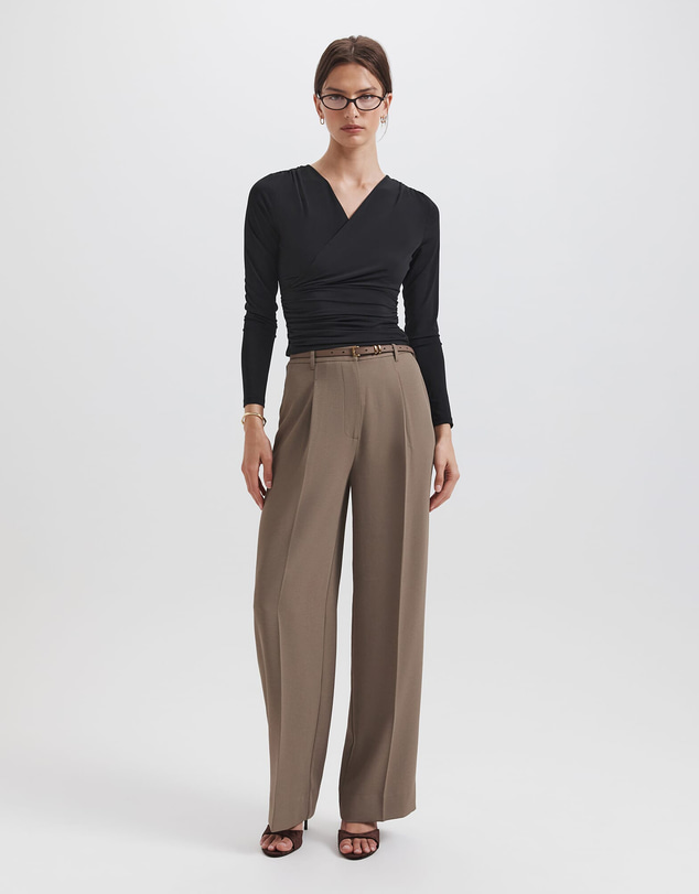 SABA - Serafina Wrap Long Sleeve Top