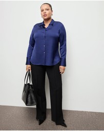 M.N.G - Satin Finish Flowy Shirt