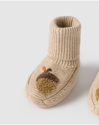 Purebaby - Magical Forest Knitted Bootie -Kids-Babies