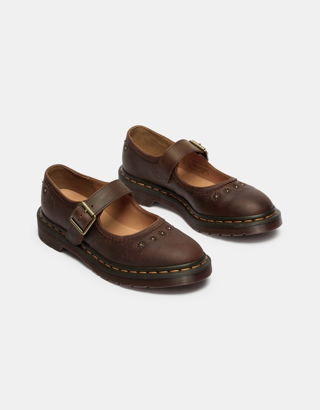Dr Martens - Mary Jane Flower Shoes - Women's