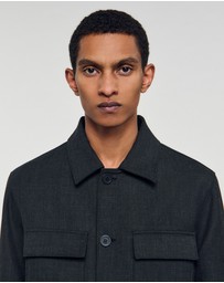 Sandro - Heather Overshirt Jacket