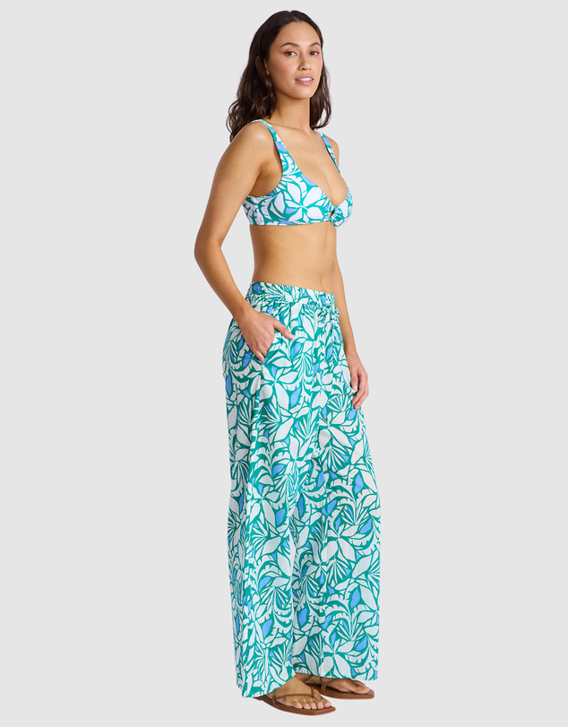 Seafolly - Retro Reef Smocked Waist Pant