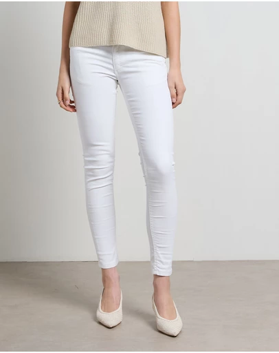 DRICOPER DENIM - Lauren Coated White Jeans