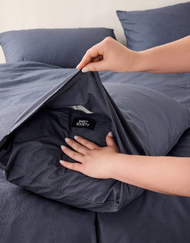 Sheet Society - Leo Washed Cotton Full Sheet Set