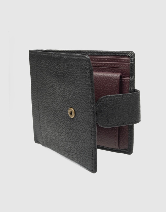 DENTS - Two-Tone Pebble Grain Leather Bifold Wallet with RFID Blocking