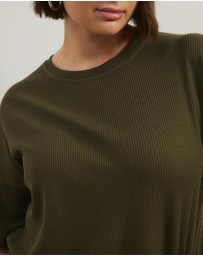 Atmos&Here Curvy - Sasha Waffle SS Tee