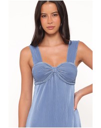 Petal & Pup - Dolores Pleated Maxi Dress - Cornflower Blue