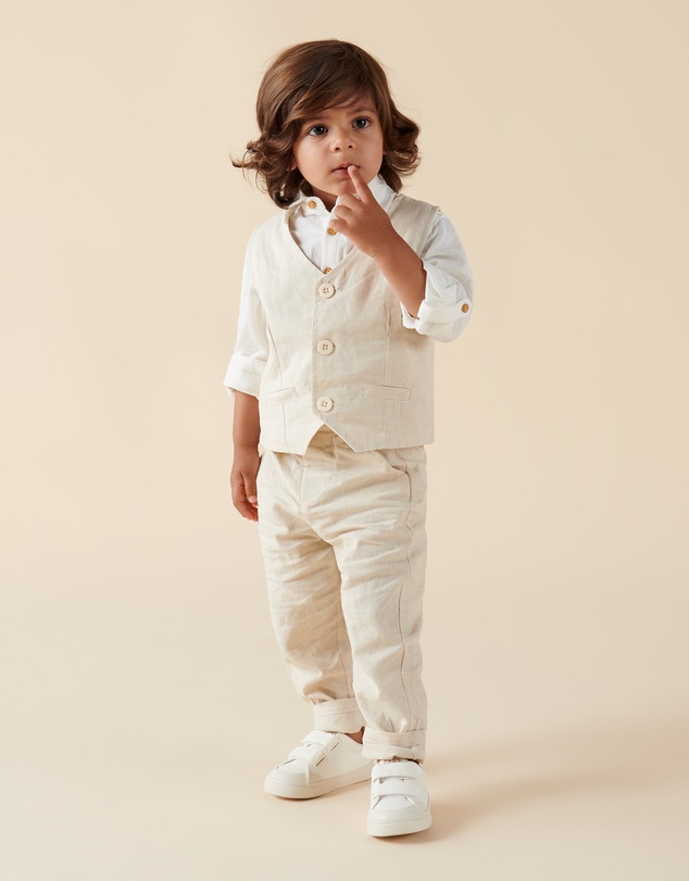 Designer Kidz - Finley Linen Vest