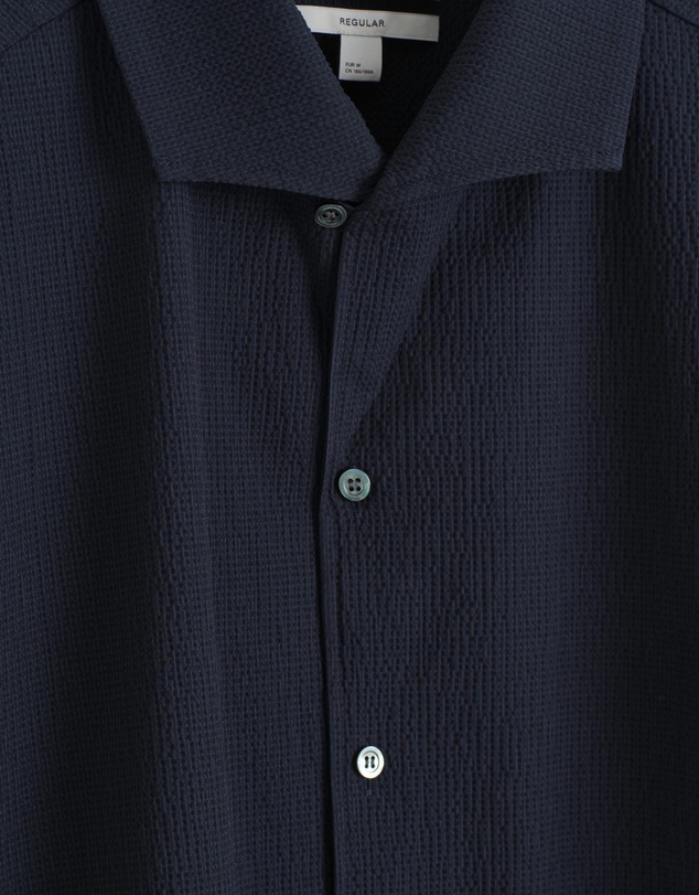 COS - Camp-Collar Seersucker Shirt