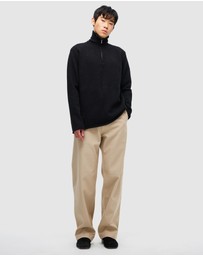 Neuw - Brushed 3/4 Zip Knit Jumper