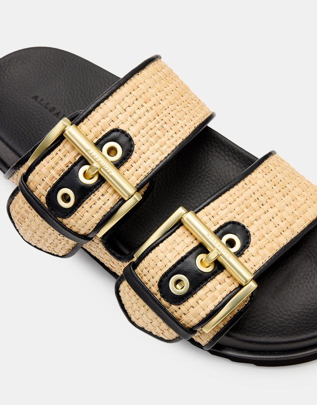 AllSaints - Sian Raffia Sandals - Women's