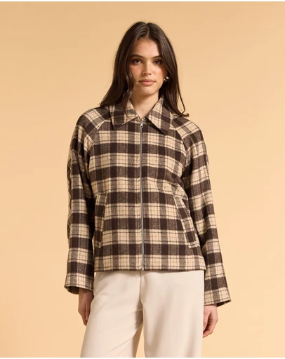 MVN - Plaid Short Jacket