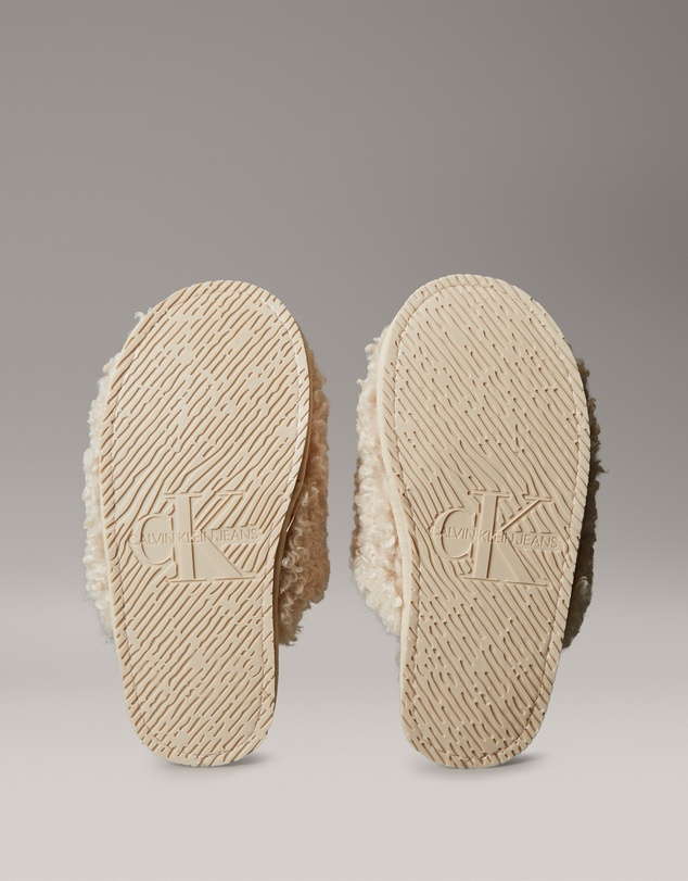 Calvin Klein - Faux Shearling Sherpa Slippers