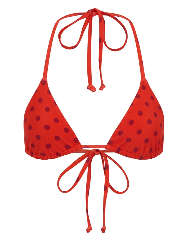 Vacay Swimwear - Rio Top Chilli Polka