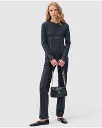 rag & bone - rb Miramar Mesh Long Sleeve Tee