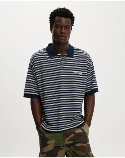 Cotton On - Box Fit Short Sleeve Polo