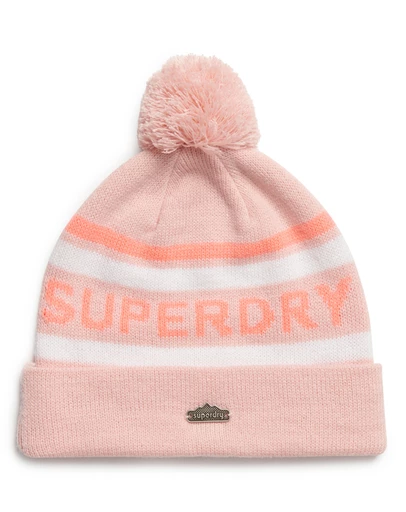 Superdry - Superdry Logo Knit Beanie Hat