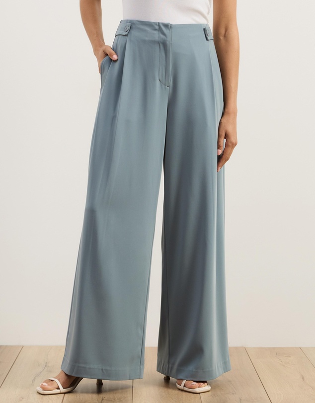 Atmos&Here - Isola Waist Detail Tailored Pants
