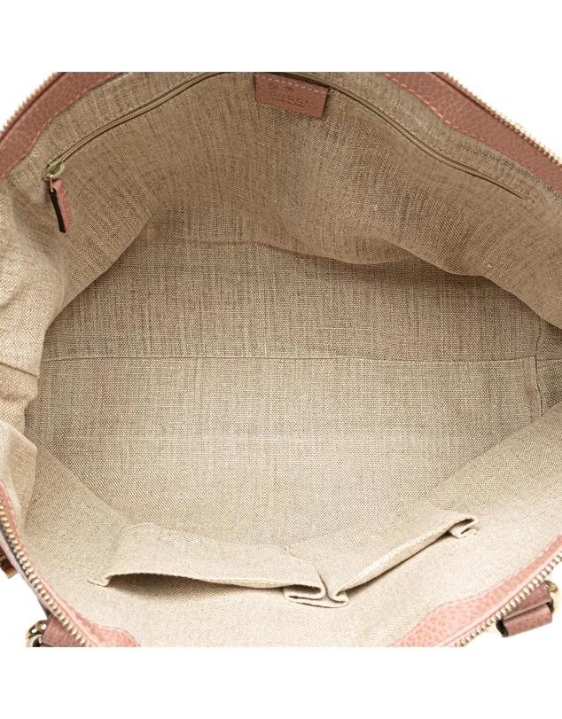 Pre-Loved by Azura Reborn - Pre-Loved gucci Textured Leather Top Handle Handbag with Shoulder Strap