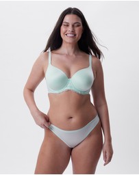 Bras N Things - Body Bliss Lace Full Cup Bra - Mint Green