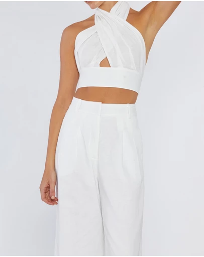 Amelius - Amrita Linen Halter Top