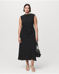 M.N.G - Ruched Midi Dress