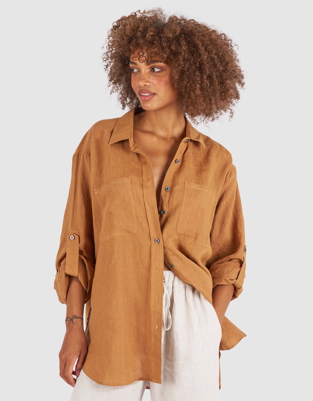 CAMIXA - Luna Oversize Linen Shirt