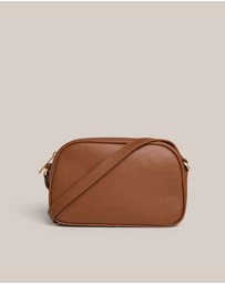 VESTIRSI - Vera Cognac Camera Crossbody Bag