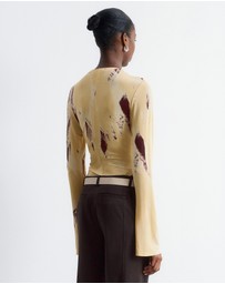 & Other Stories - Flare-Sleeve Mock-Neck Top