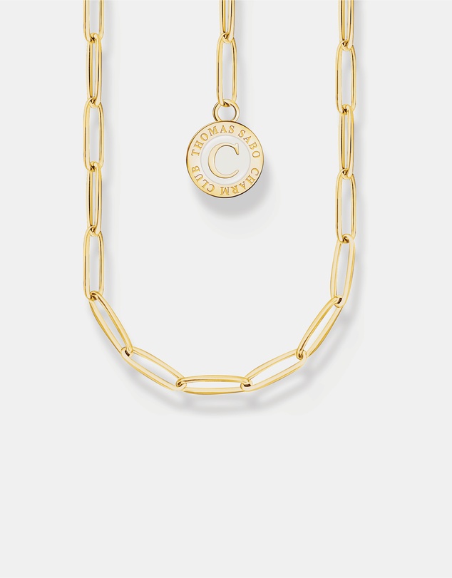 THOMAS SABO - Member Charm Necklace with Charmista Disc Gold Plated
