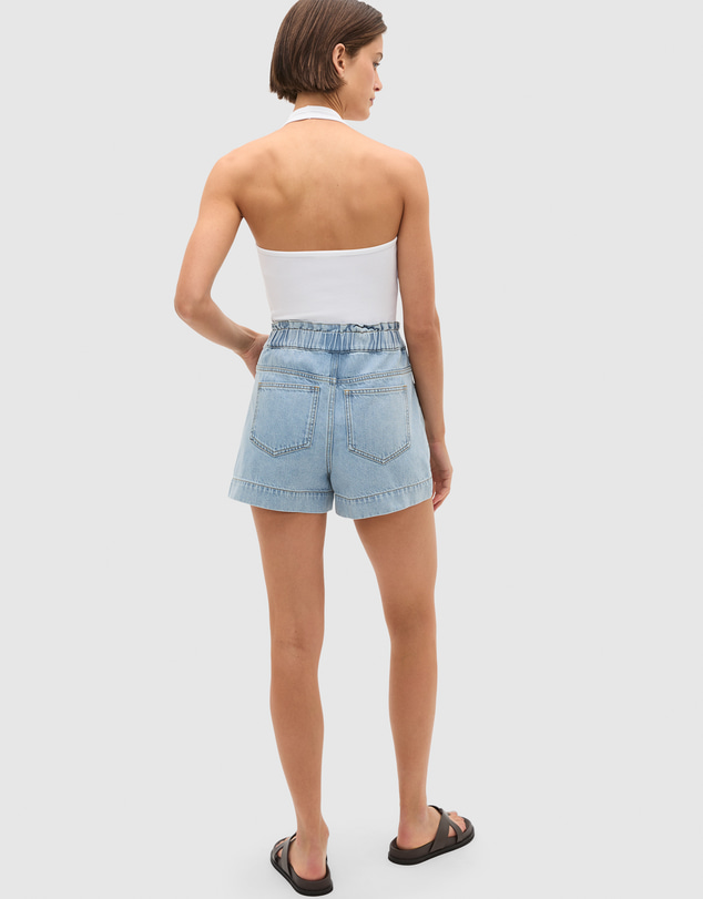 Seed Heritage - Core Denim Relaxed Paperbag Short