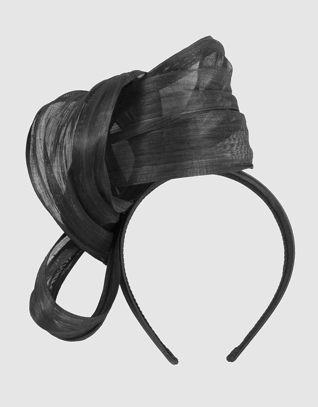 Fillies Collection - Bespoke Black Bow Racing Fascinator