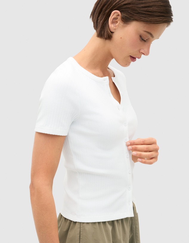 Seed Heritage - Button Through Rib Top