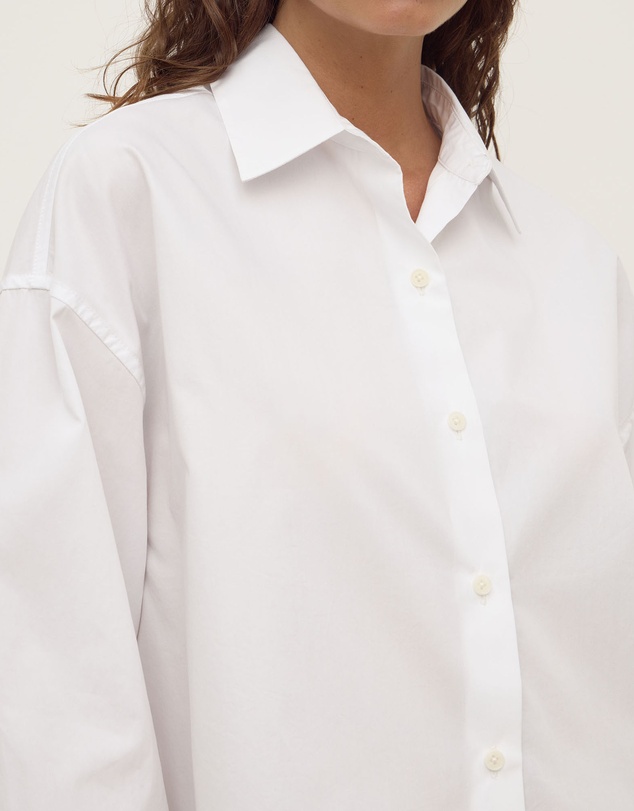 Assembly Label - Aurora Cropped Cotton Poplin Shirt